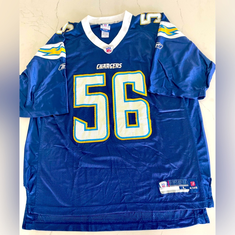 San Diego Chargers #56 Merriman Mens L Jersey